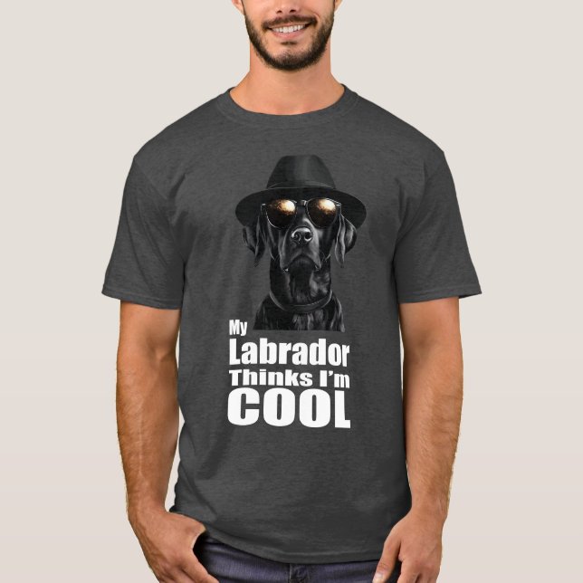 I'm Cool Black Lab T-Shirt (Front)
