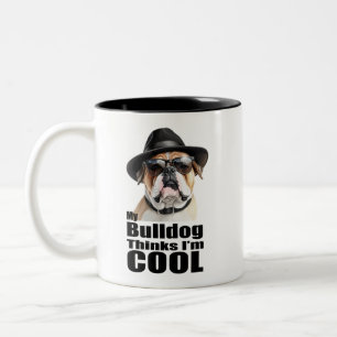I'm Cool Bulldog Two-Tone Coffee Mug