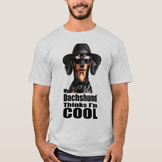 I'm Cool Dachshund T-Shirt (Front)