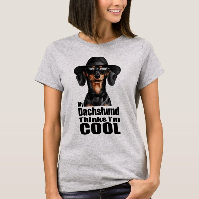 I'm Cool Dachshund T-Shirt (Front)