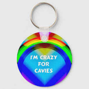 I'm Crazy for Cavies Guinea Pig Keychain