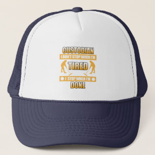 I'm Custodian School Caretaker Janitor Appreciatio Trucker Hat