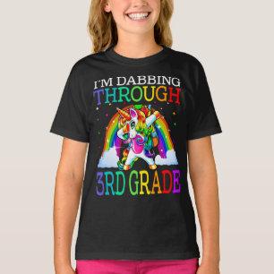 I'm Dabbing Through 3rd Grade Unicorn  T-Shirt