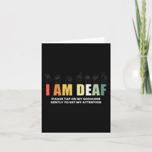 Im Deaf Deaf-Mute Sign-Language  Card