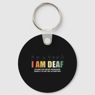 Im Deaf Deaf-Mute Sign-Language Keychain