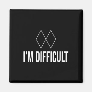 Im Difficult Black Diamond Kids Mens And Womens Sk Magnet