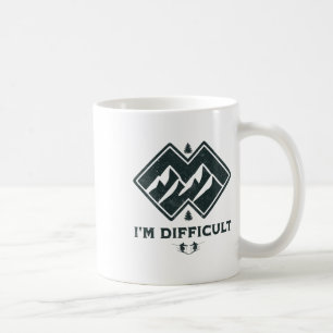 I'm Difficult Double Black Diamonds Funny Ski Snow Coffee Mug
