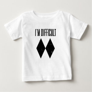 I'm Difficult Skiing Double Black Diamond Baby T-Shirt