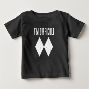 I'm Difficult Skiing Double Diamond Winter Sports Baby T-Shirt