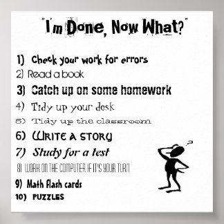 "I'm Done, Now What?" Poster