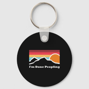 I'm Done Peopling Camping Mountain Climbing Advent Keychain