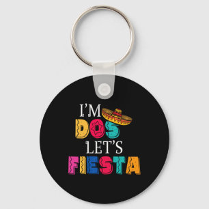 I'm Dos Let's Fiesta Taco Twosday 2nd Birthday 2 Y Keychain