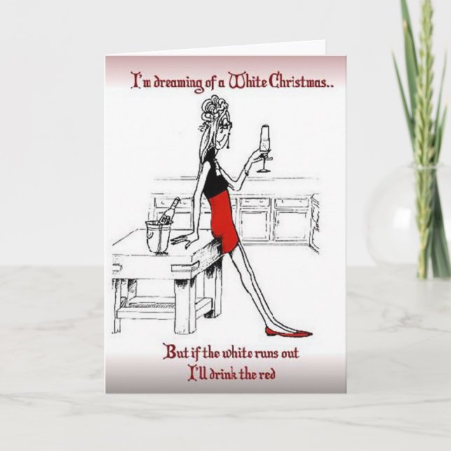 I'm Dreaming of A White Christmas Greeting Card (Front)