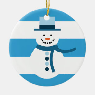 I'm Dreaming Of A White Winter Snowman Ceramic Ornament