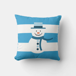 I'm Dreaming Of A White Winter Snowman Throw Pillow