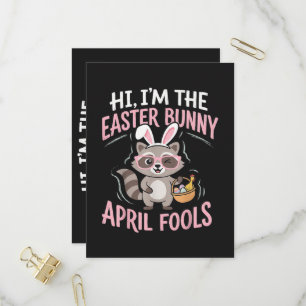 Im Easter Bunny April Fools Invitation Postcard