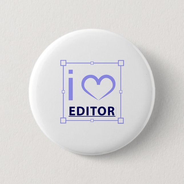 I'm Editor 2 Inch Round Button (Front)