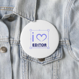 I'm editor 4 inch round button