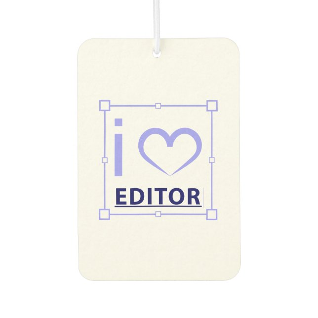 I'm Editor Air Freshener (Front)