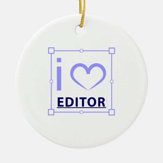 I'm Editor Ceramic Ornament (Front)