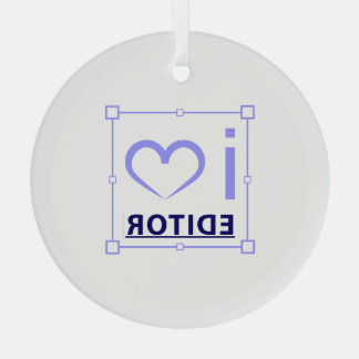 I'm Editor Glass Ornament