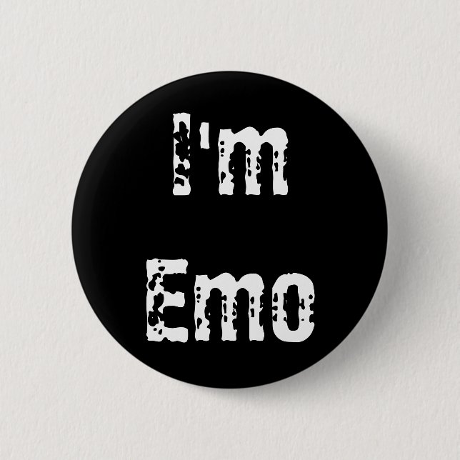 I'm Emo 2 Inch Round Button (Front)