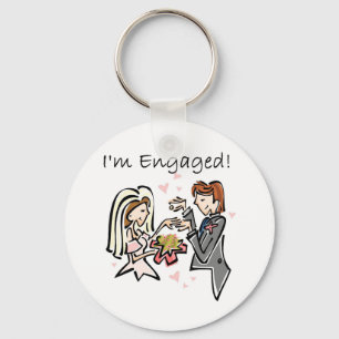 I'm Engaged Keychain