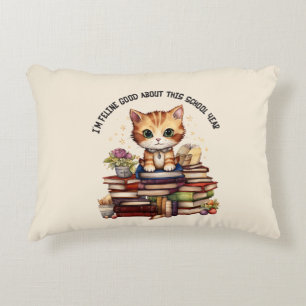 I'm Feline Good About This School Year Accent Pillow