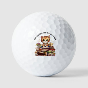 I'm Feline Good About This School Year Golf Balls