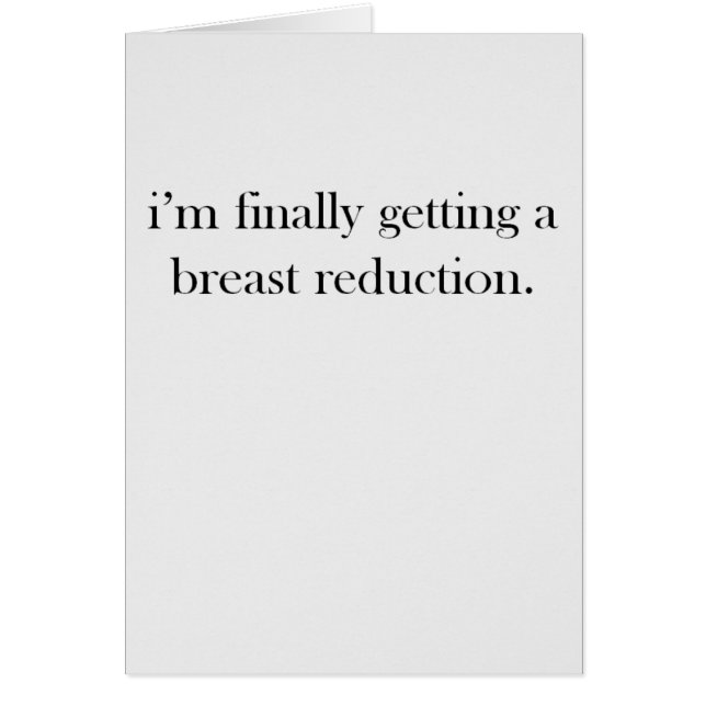 I'm Finally Getting a Breast Reduction (Front)