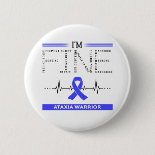 I'm Fine Ataxia Warrior 2 Inch Round Button