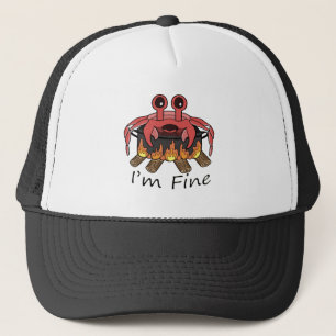 I'm Fine Boiling Crab Trucker Hat