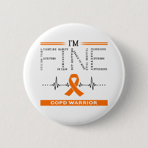 I'm Fine COPD Warrior 2 Inch Round Button