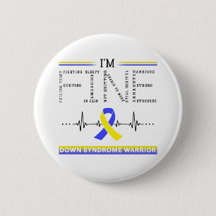 I'm Fine Down Syndrome Warrior 2 Inch Round Button
