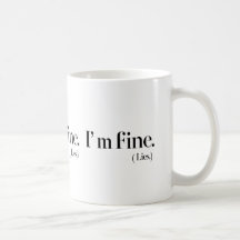 I'm Fine Lies Classic 11 oz Céramique Mug