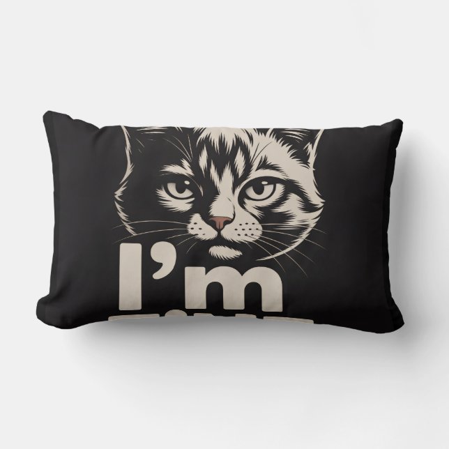 i'm fine lumbar pillow (Front)