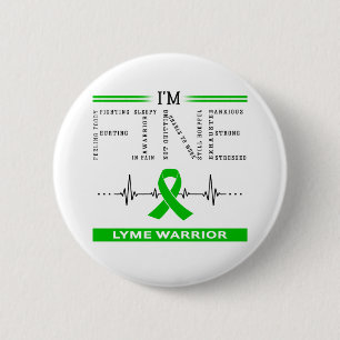 I'm Fine Lyme Warrior 2 Inch Round Button