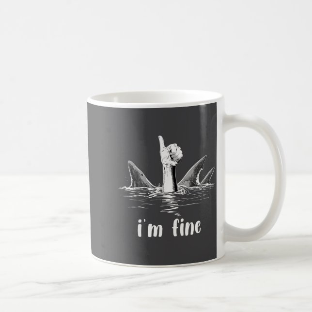 I'm Fine Sayings Wonder Coffee Mug (Right)