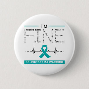 I'm Fine Scleroderma Warrior 2 Inch Round Button