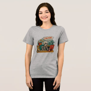 I'm Fine Skeleton T-Shirt Tri-Blend Shirt