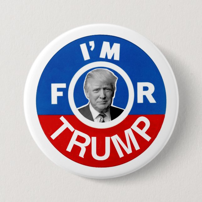 I'm for Trump 3 Inch Round Button (Front)