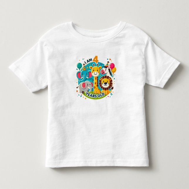 I'm four. toddler t-shirt (Front)