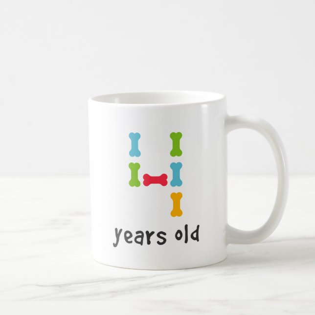 I'm Four Years Old Coffee Mug (Right)