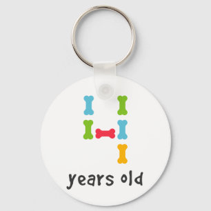I'm Four Years Old Keychain
