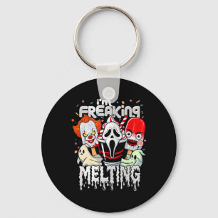 I'm Freaking Melting Funny Halloween Ice Cream Jok Keychain