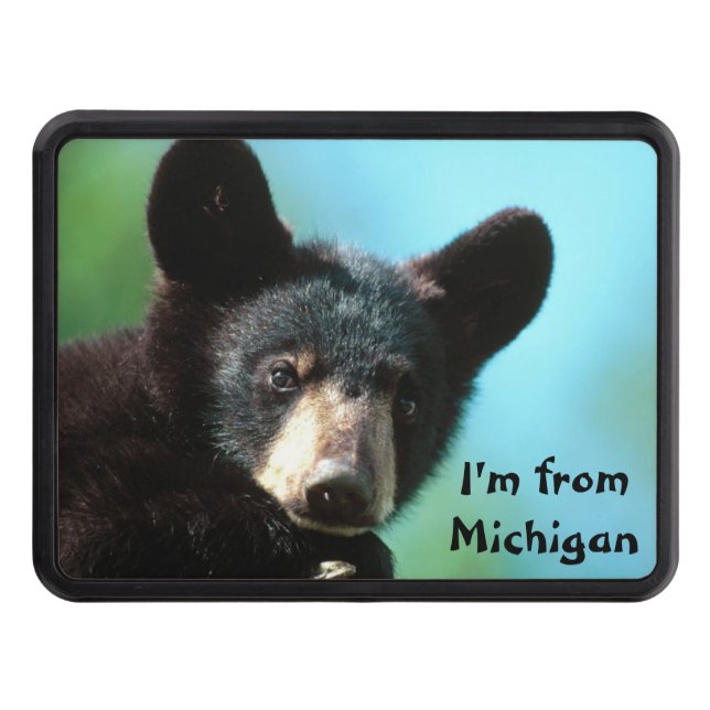 I'm from Michigan Trailer Hitch Cover (Front)