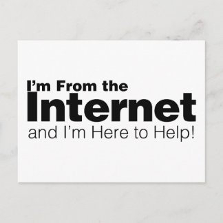 I'm From the Internet Postcard