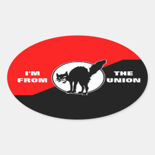i'm from the union oval sticker