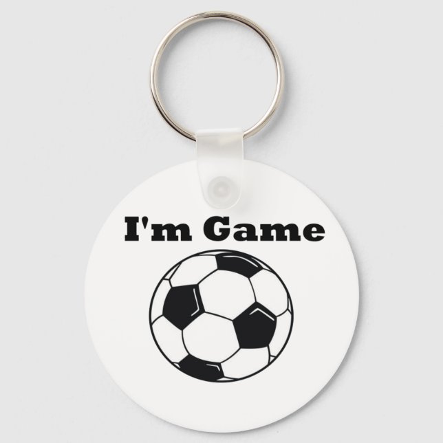 I'm Game (Soccer/football) Keychain (Front)