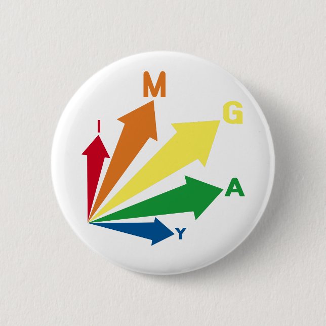 i'm gay 2 inch round button (Front)